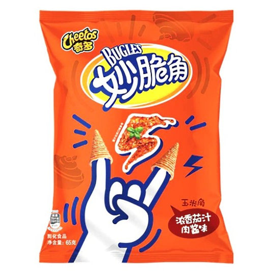 Cheetos Bugles Tomato Meat Sauce