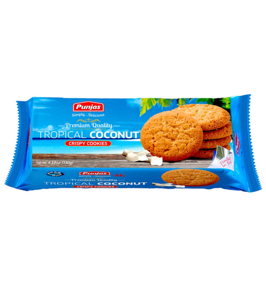Punjas Tropical Coconut Cookies 130g (Fiji)